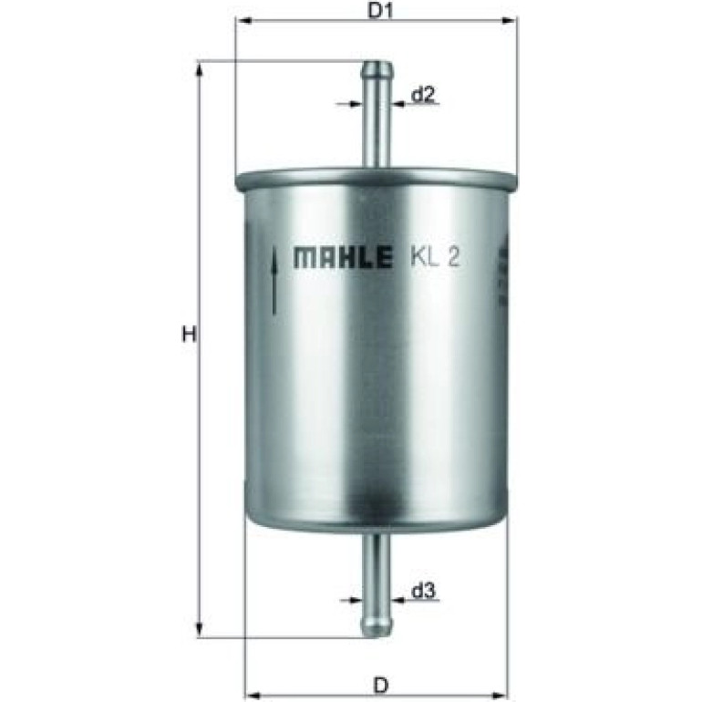 MAHLE Kraftstofffilter KL 2 MAHLE Kraftstofffilter KL 2
