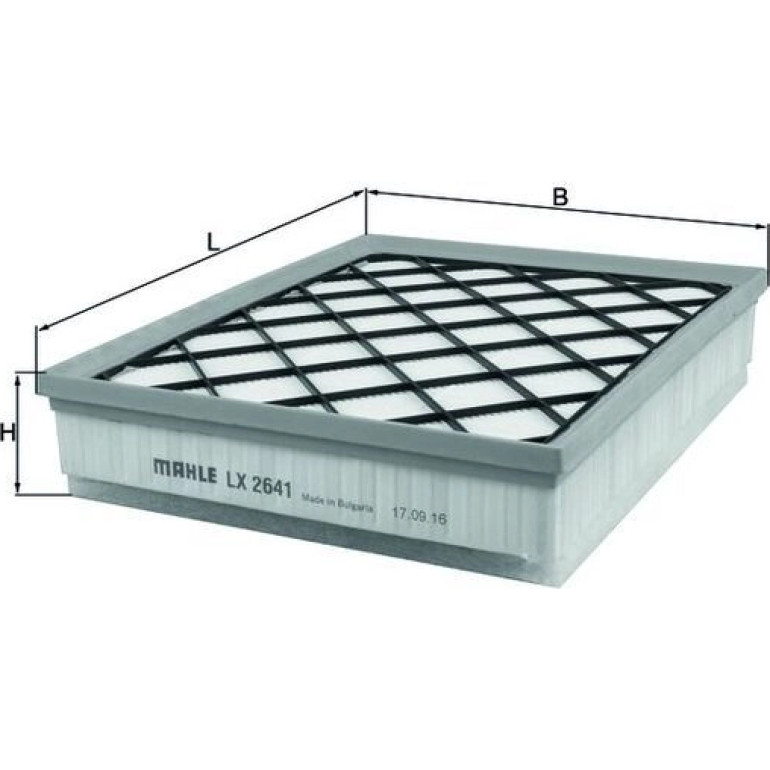 MAHLE Luftfilter LX 2641 MAHLE Luftfilter LX 2641