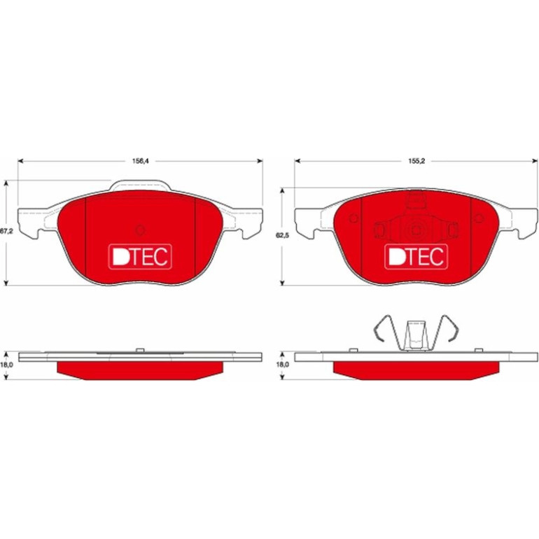 Bremsklötze VA DTEC GDB1583DTE Bremsklötze VA DTEC GDB1583DTE
