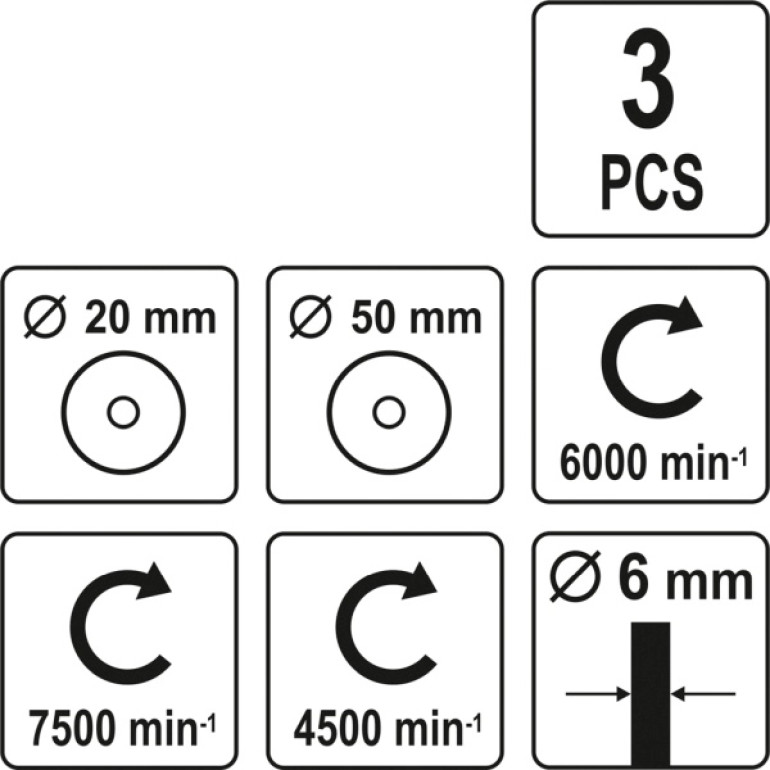 YATO Drahtbürsten Set Scheibenbürste Topfbürste Stiehlbürste für Bohrmaschine YT-4755