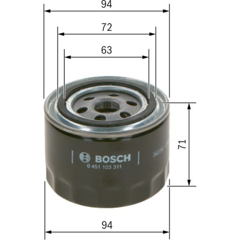 Ölfilter 0 451 103 311 Ölfilter 0 451 103 311