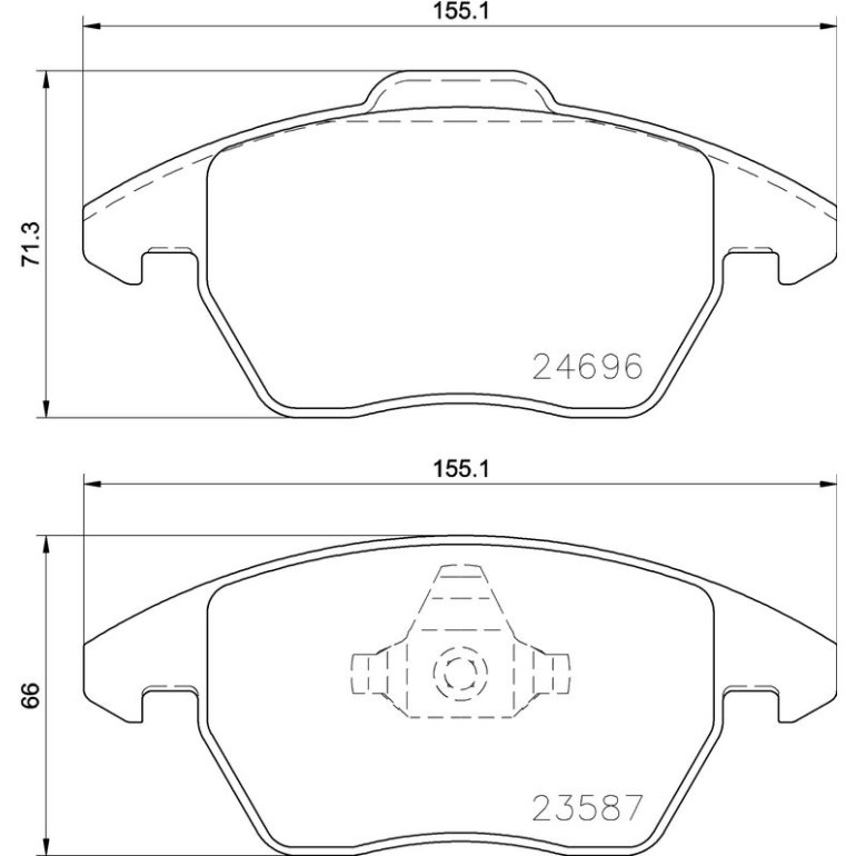BREMBO Bremsklötze VA P 85 148 BREMBO Bremsklötze VA P 85 148