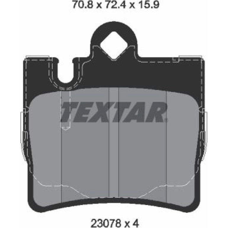 Bremsbelagsatz Db T. W220 98 2307801 Bremsbelagsatz Db T. W220 98 2307801