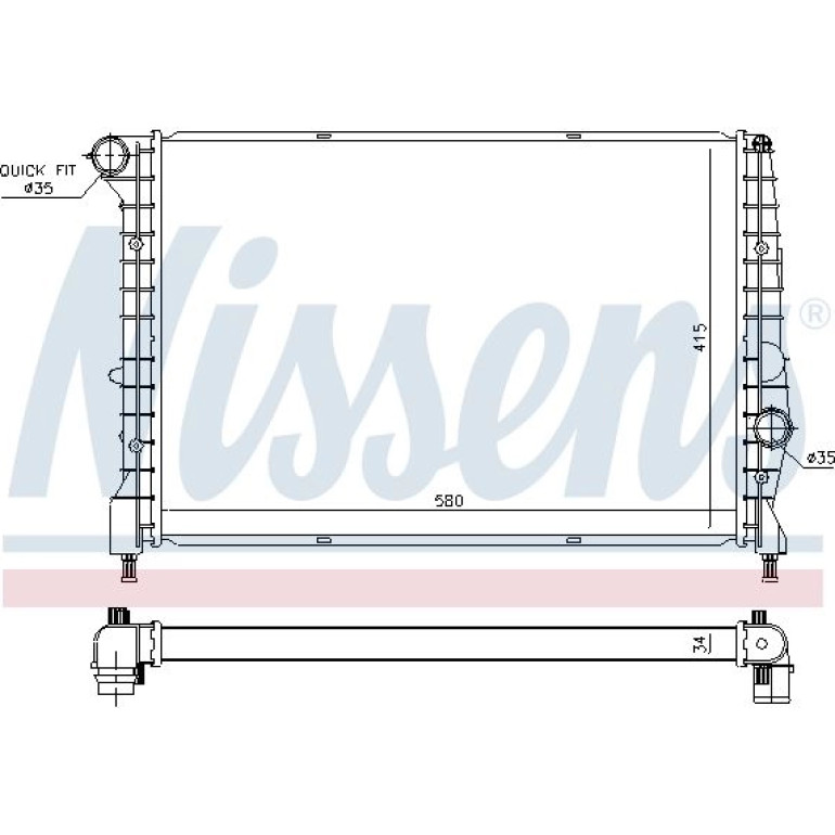 Wasserkühler PKW 60058 Wasserkühler PKW 60058