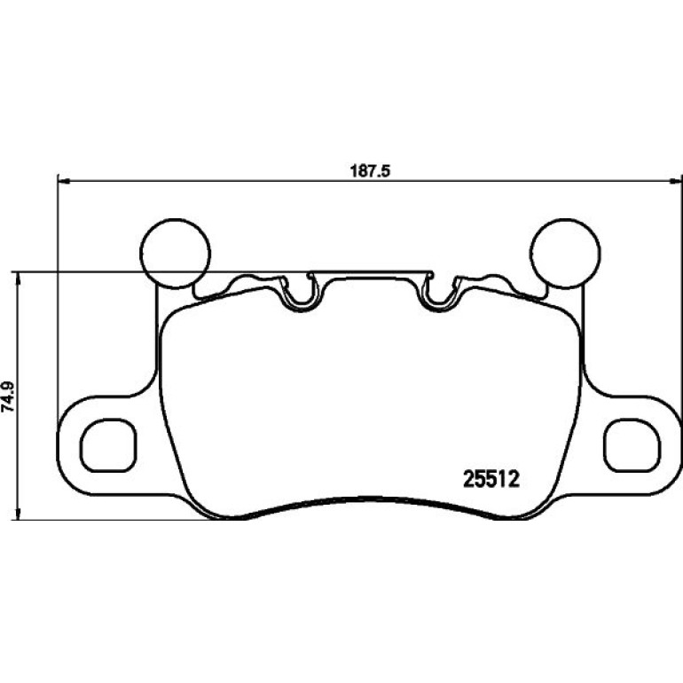 BREMBO Bremsklötze HA P 65 038 BREMBO Bremsklötze HA P 65 038