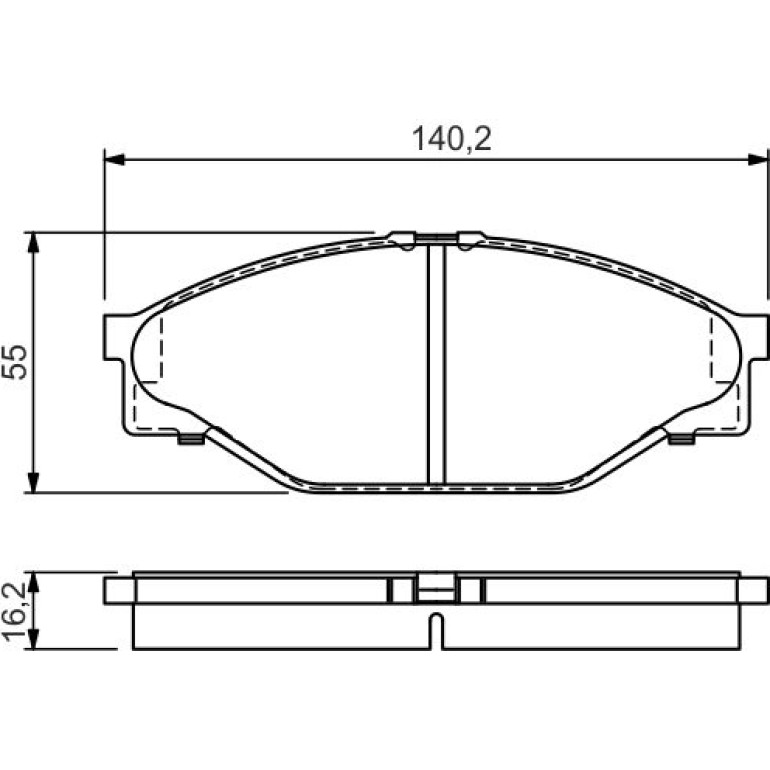 Bosch Bremsbelagsatz 0 986 424 225 Bosch Bremsbelagsatz 0 986 424 225