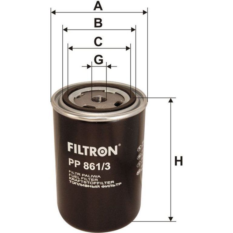 FILTRON Kraftstofffilter PP 861/3 FILTRON Kraftstofffilter PP 861/3
