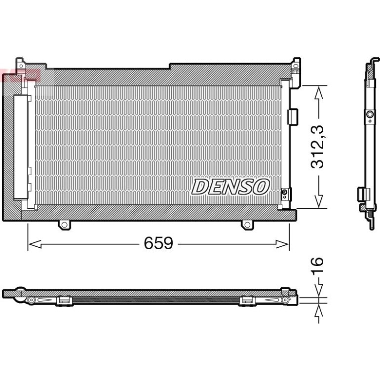 DENSO Kondensator, Klimaanlage DCN36006 DENSO Kondensator, Klimaanlage DCN36006