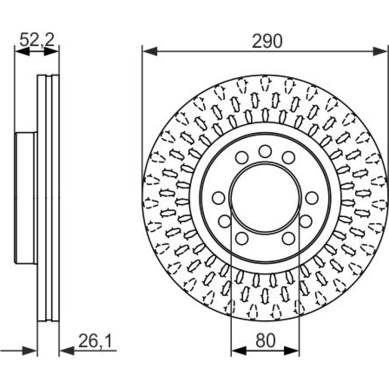 Bremsscheibe 0 986 479 626 Bremsscheibe 0 986 479 626