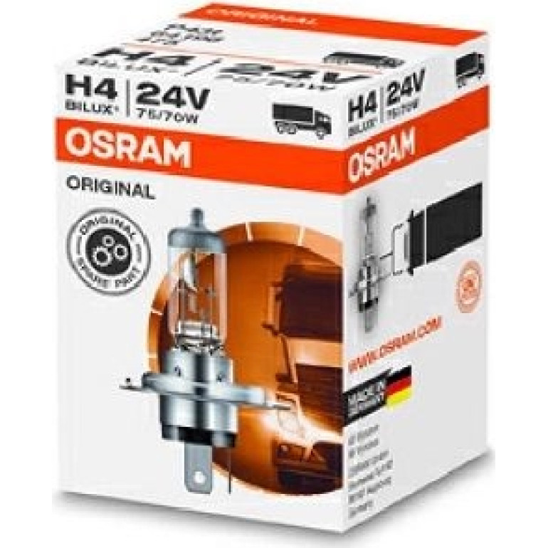 H4 OSRAM 24V 75/70W P43T 64196 H4 OSRAM 24V 75/70W P43T 64196