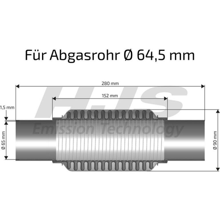 Flexrohr, Abgasanlage 83 00 8441 Flexrohr, Abgasanlage 83 00 8441