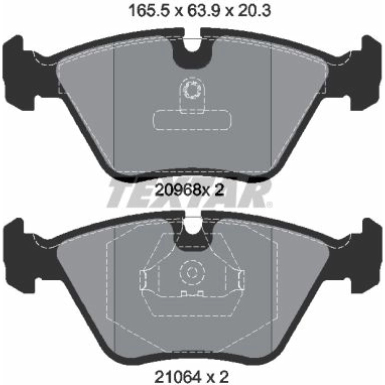 Bremsbelagsatz Bmw P. E32/E34 2096801