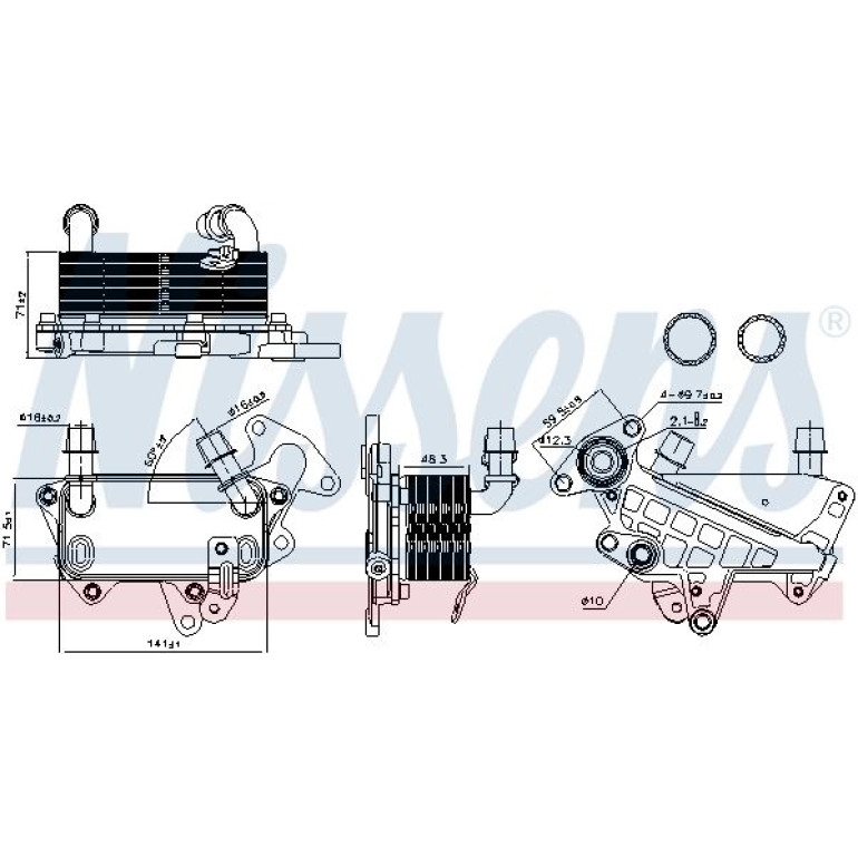 Ölkühler PKW 90732 Ölkühler PKW 90732