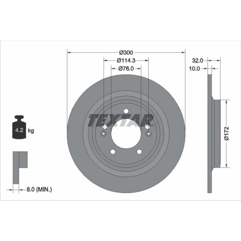 Bremsscheibe 92337203 Bremsscheibe 92337203