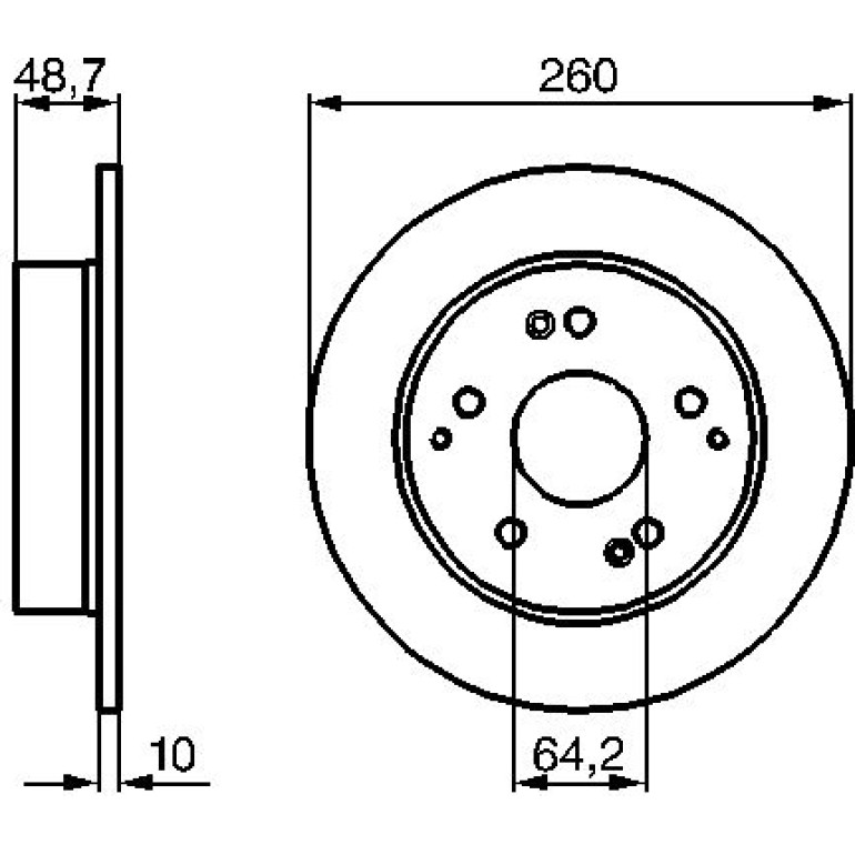 Bremsscheibe HA 0 986 479 225 Bremsscheibe HA 0 986 479 225