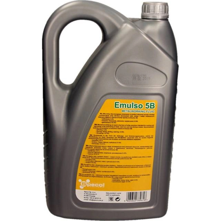 Specol Emulso 5B 5L Emulgisierendes Öl Zum Schneiden 100792 Specol Emulso 5B 5L Emulgisierendes Öl Zum Schneiden 100792