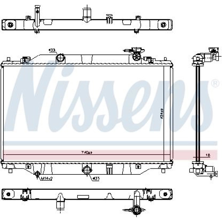 Wasserkühler PKW 606698 Wasserkühler PKW 606698
