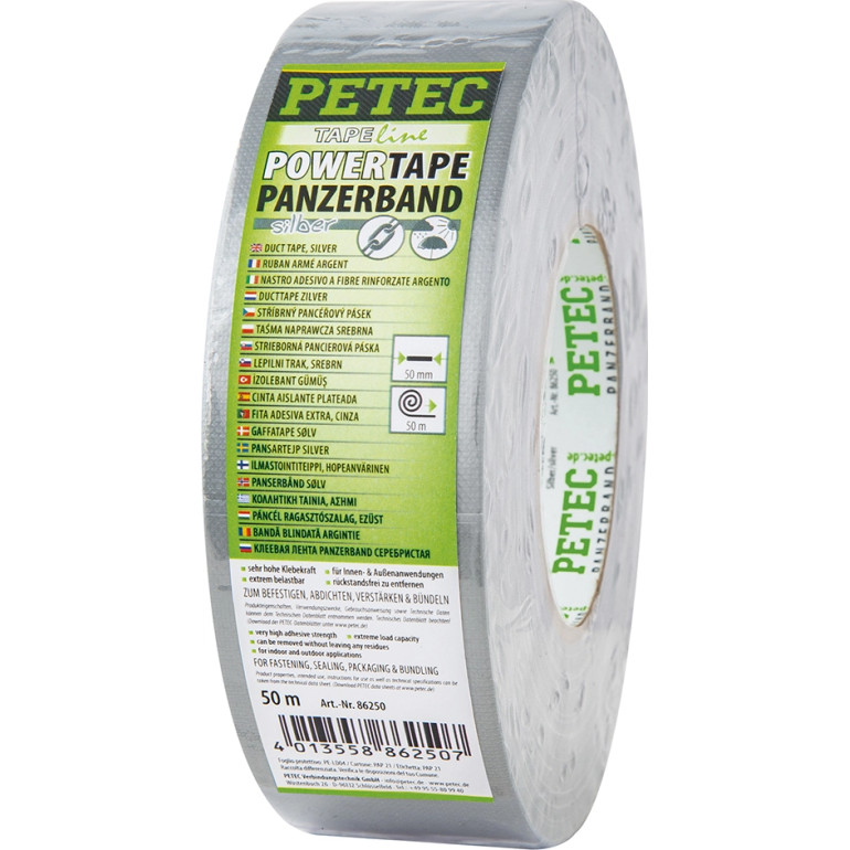 Petec Power Tape/Panzerband Silber 50 mm X 50 M 86250 Petec Power Tape/Panzerband Silber 50 mm X 50 M 86250