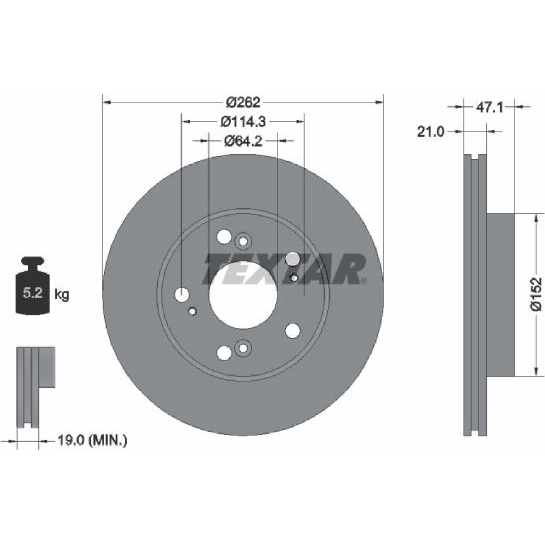 Bremsscheibe Honda P. Civic 02- 1.7Cdti/06- 1.3 92175803 Bremsscheibe Honda P. Civic 02- 1.7Cdti/06- 1.3 92175803