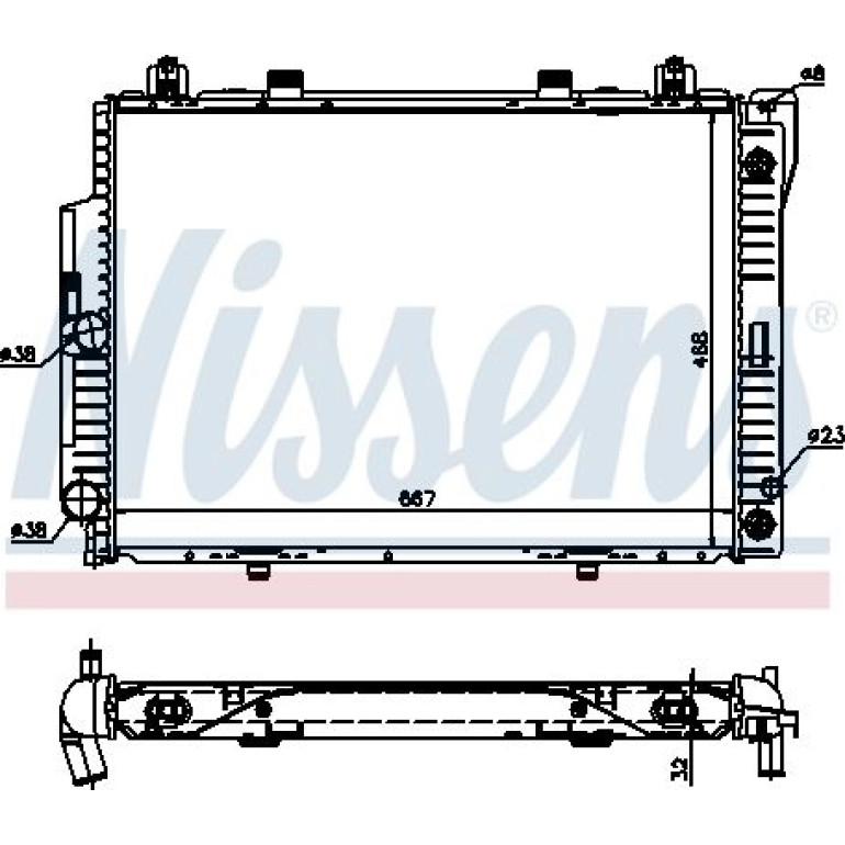 Wasserkühler PKW 62713A