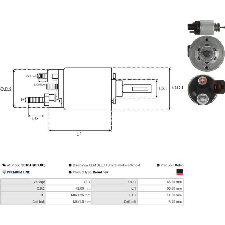 Magnetschalter, Starter SS1041(DELCO) Magnetschalter, Starter SS1041(DELCO)