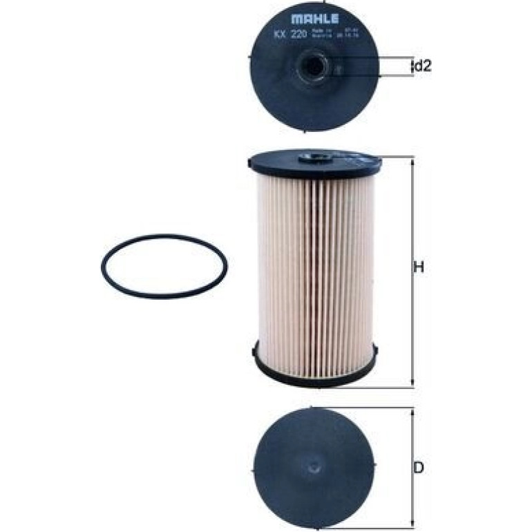 MAHLE Kraftstofffilter KX 220D MAHLE Kraftstofffilter KX 220D