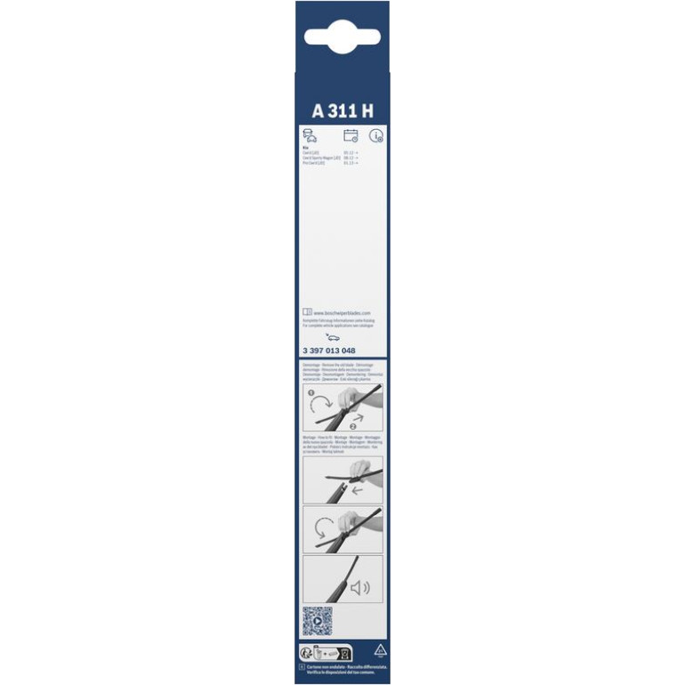 Bosch Wischerblatt AeroTwin A311H 3397013048 Bosch Wischerblatt AeroTwin A311H 3397013048