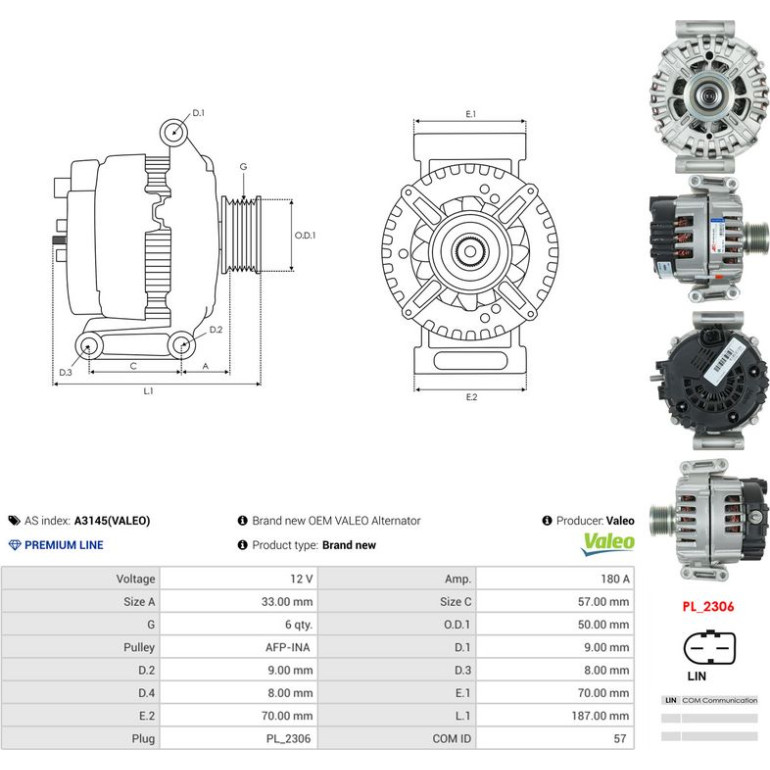 AS-PL Generator A3145(VALEO) AS-PL Generator A3145(VALEO)