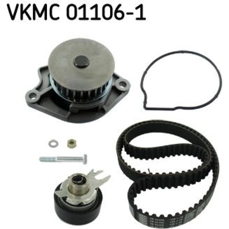 SKF Wasserpumpe + Zahnriemensatz VKMC 01106-1 SKF Wasserpumpe + Zahnriemensatz VKMC 01106-1