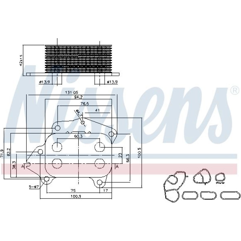 Ölkühler PKW 90670 Ölkühler PKW 90670