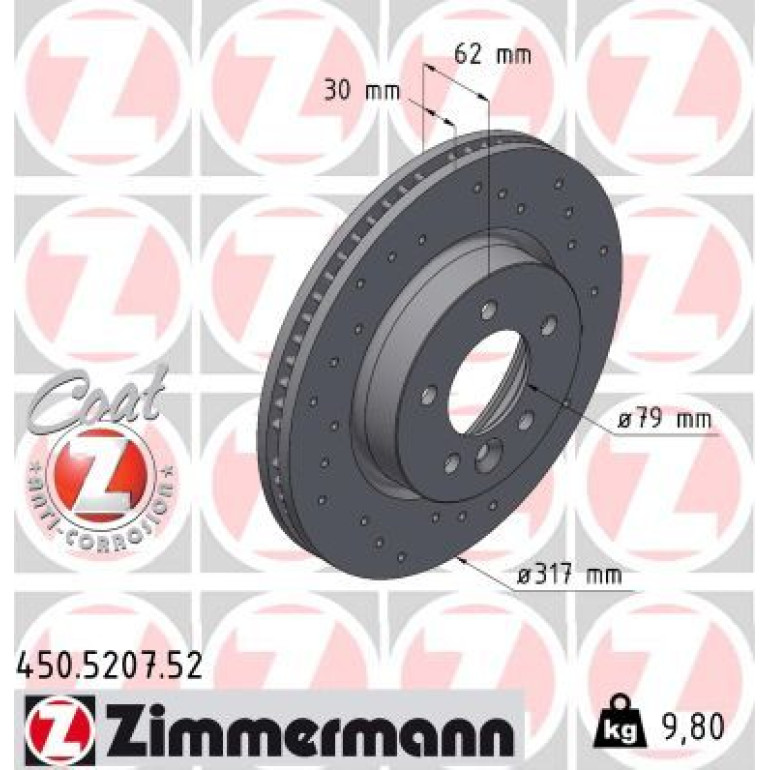 Bremsscheibe VA Sport 450.5207.52 Bremsscheibe VA Sport 450.5207.52
