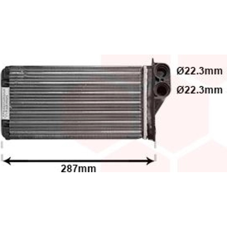 VAN WEZEL Wärmetauscher, Innenraumheizung 09006232