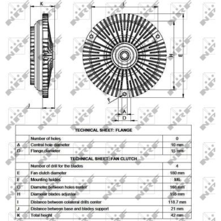 Kupplung, Kühlerlüfter NRF49532 Kupplung, Kühlerlüfter NRF49532