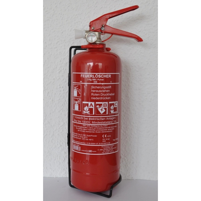 Feuerlöscher ABC, 2 kg, Pulver, Aluzyl 93061 Feuerlöscher ABC, 2 kg, Pulver, Aluzyl 93061