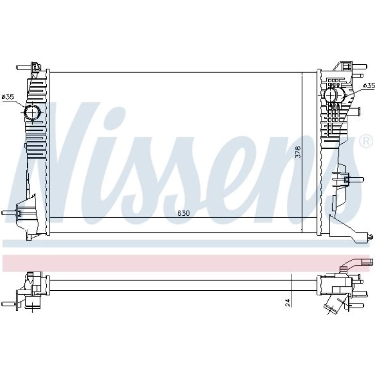 Wasserkühler PKW 637647 Wasserkühler PKW 637647