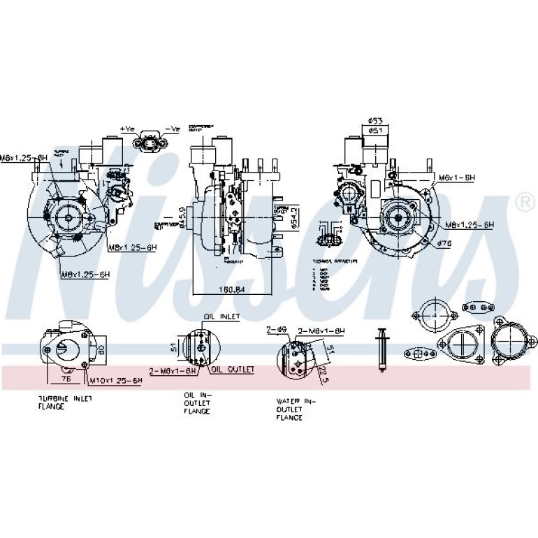 NISSENS Turbolader 93643 NISSENS Turbolader 93643