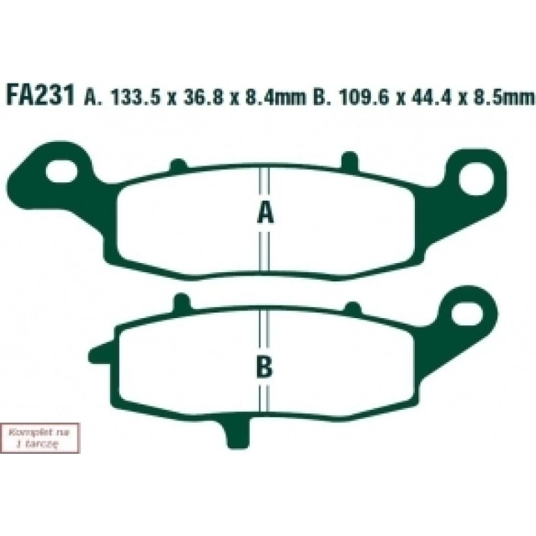 EBC Bremsklötze FA231V EBC Bremsklötze FA231V
