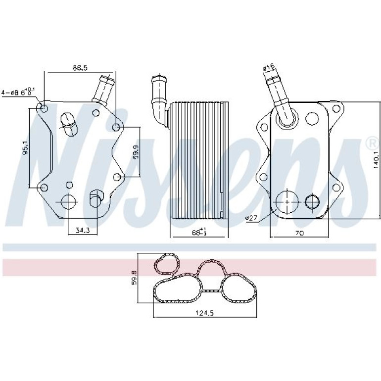 Ölkühler PKW 90660 Ölkühler PKW 90660