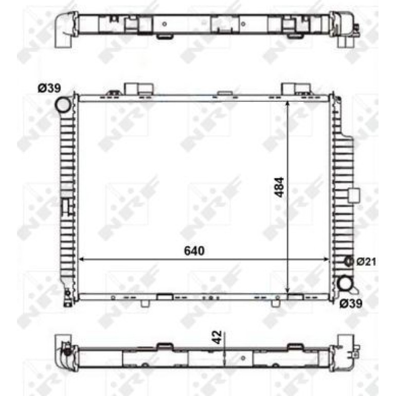 Kühler, Motorkühlung NRF56139 Kühler, Motorkühlung NRF56139