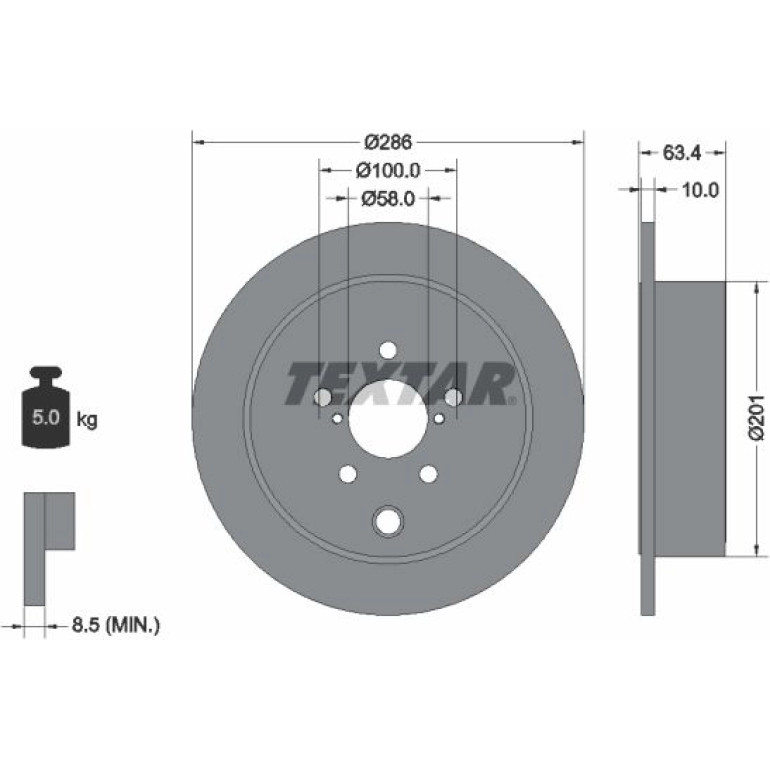 Bremsscheibe Subaru T. Outback/Impreza/Forester 08- 286Mm 92200000 Bremsscheibe Subaru T. Outback/Impreza/Forester 08- 286Mm 92200000