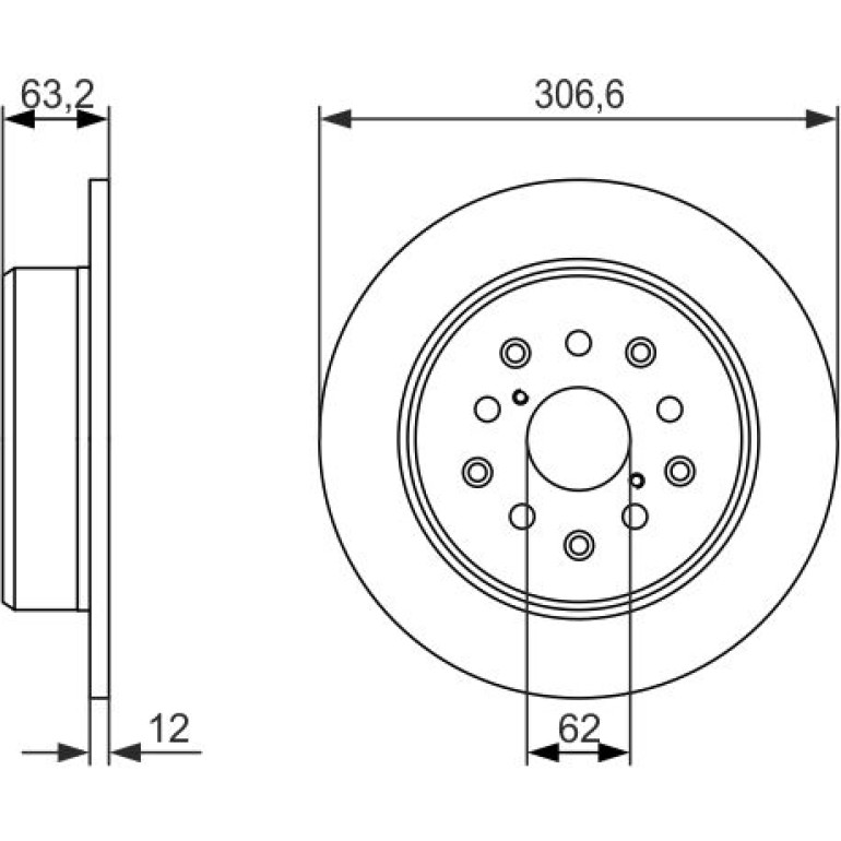 Bremsscheibe HA 0 986 479 339 Bremsscheibe HA 0 986 479 339