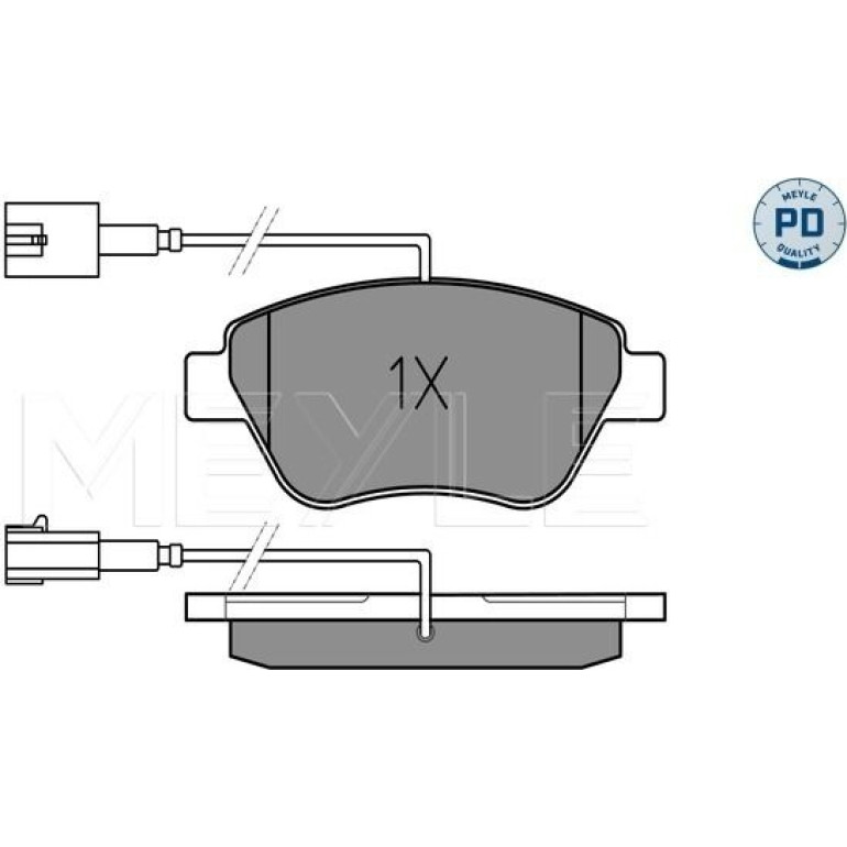 Bremsbelagsatz Fiat P. Punto/Doblo 05-/500/Mito 025 237 0517/PD Bremsbelagsatz Fiat P. Punto/Doblo 05-/500/Mito 025 237 0517/PD