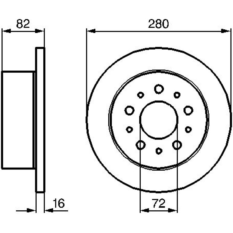 Bremsscheibe 0 986 479 B63 Bremsscheibe 0 986 479 B63