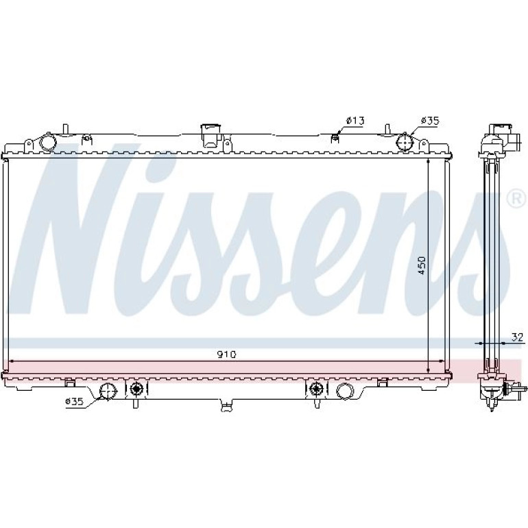 Wasserkühler PKW 62953A Wasserkühler PKW 62953A