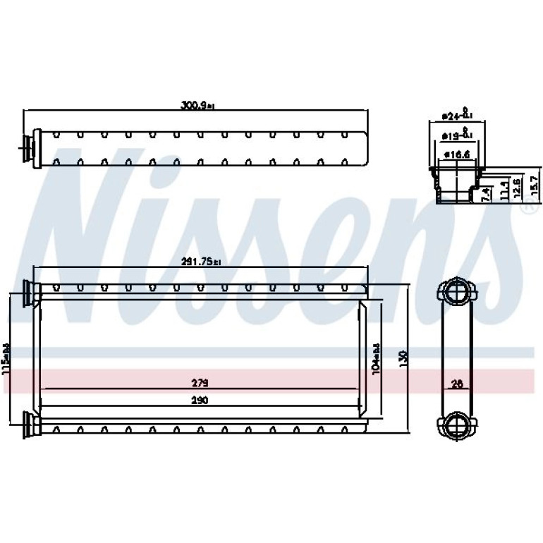 Heizkühler PKW 707201 Heizkühler PKW 707201
