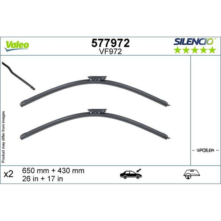 VALEO Silencio Wiper FB OE LHD Kit 577972 VALEO Silencio Wiper FB OE LHD Kit 577972