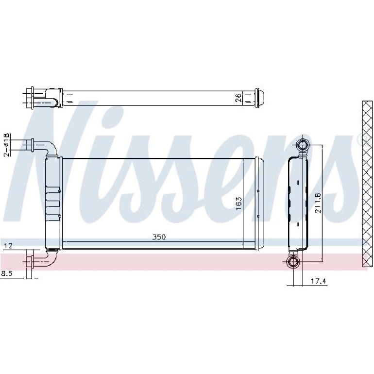 Heizkühler PKW 72041 Heizkühler PKW 72041