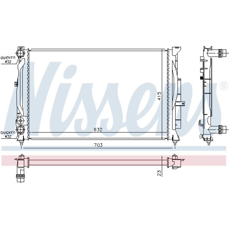 Wasserkühler PKW 60308A Wasserkühler PKW 60308A