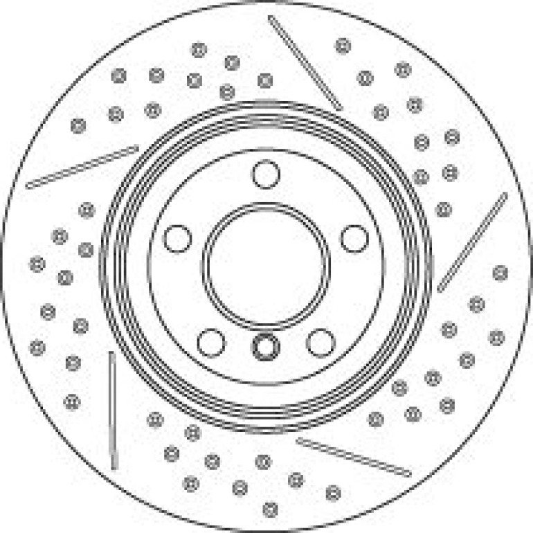 Bremsscheibe Bmw T. 3/4 11-Gelocht DF6601S