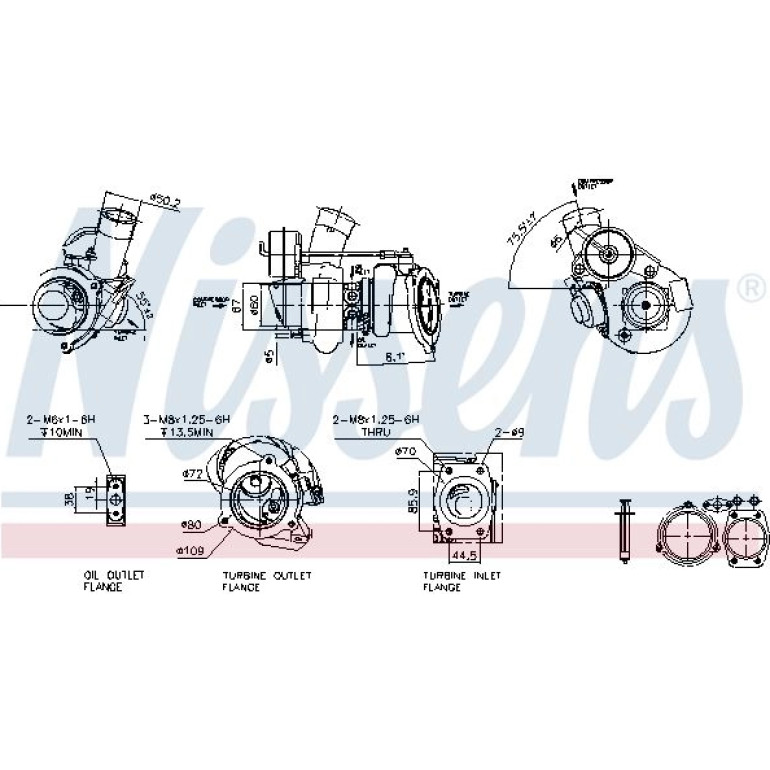 NISSENS Turbolader 93147 NISSENS Turbolader 93147
